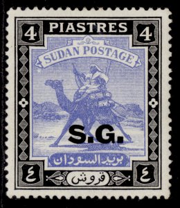 SUDAN GVI SG O52, 4p ultramarine & black, LH MINT.