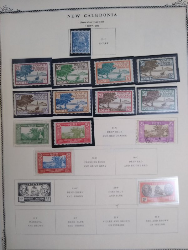 collection on pages New Caledonia to 1960 NF: CV $334