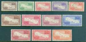 Nepal #72-83  Mint & Used  Scott $88.50