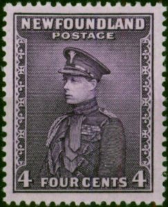 Newfoundland 1932 4c Bright Violet SG212 Fine MM
