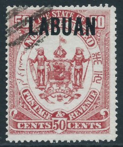 Labuan, Sc #64, 50c Used