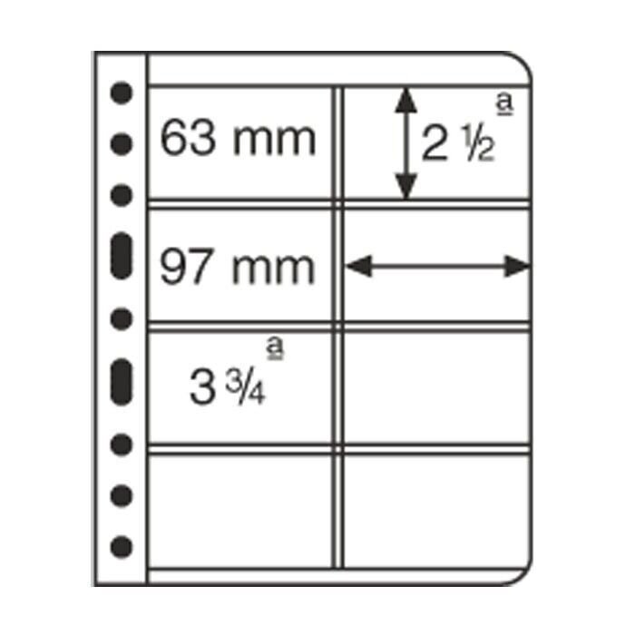 25 LIGHTHOUSE VARIO 4 POCKET VERTICAL - CLEAR STOCK SHEETS - 5 PACKS OF 5  4VC