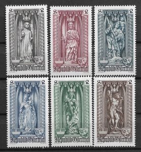 1969 Austria 830-5 500th Anniversary of Diocese of Vienna MNH C/S of 6