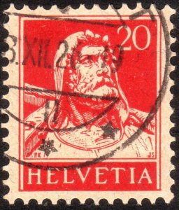 1925, Switzerland 20c, Used, Sc 176