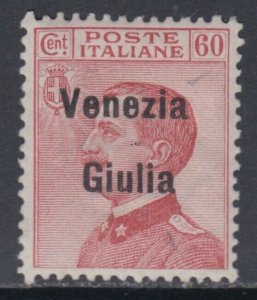 Italy - Venezia Giulia -  Sass. 28 cv 720$   SUPER CENTERED MH*