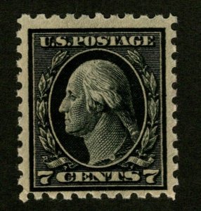 OAS-CNY ED-2 (83) SC 430 – 1914 7c Washington, black, ,  msrp $150