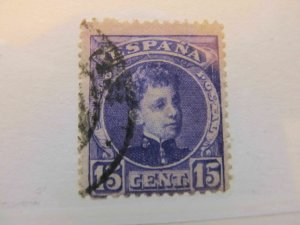 Spain Spain España Spain 1902 King Alfonso XIII 15c fine used stamp A5P1F96-