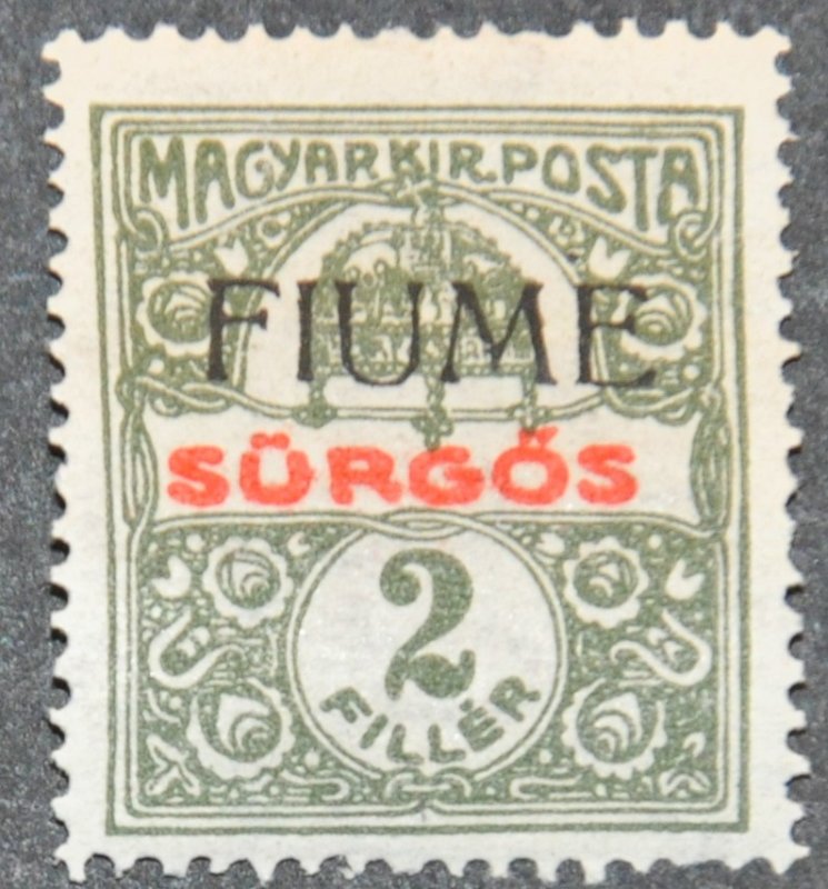 DYNAMITE Stamps: Fiume Scott #E1 – MINT hr