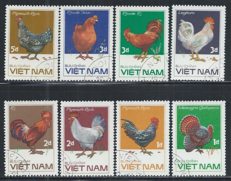 VIETNAM - DEMOCRATIC REPUBLIC SC# 1668-75 FVF/CTO 1986