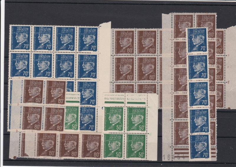 France 1941-1942 Mint Never Hinged Stamps Blocks ref R 18396