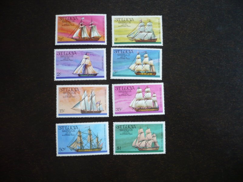 Stamps - St. Lucia - Scott# 379-386 - Mint Never Hinged Set of 8 Stamps