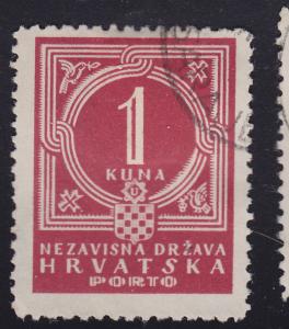 Croatia J7 Postal Due 1941