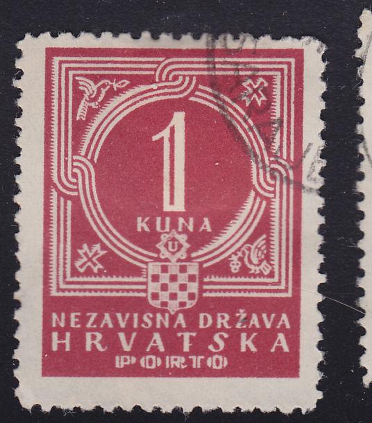 Croatia J7 Postal Due 1941