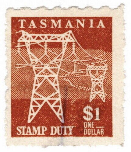 (I.B) Australia - Tasmania Revenue : Stamp Duty $1 (1966)