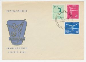 Cover / Postmark Germany / DDR 1961 Woman Gymnastics