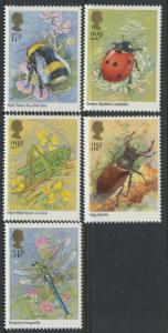 GB SG 1277 - 1281  SC# 1098-1102 Mint Never Hinged - Insects