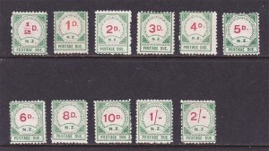 New Zealand 1899 Sc J1-J11 set of 11 MH