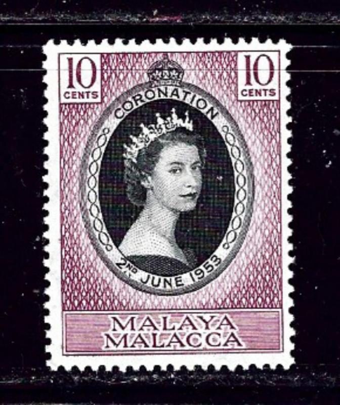 Malaya-Malacca 27 MH 1953 QEII Coronation