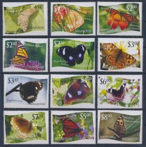 2012 Niuafo'ou 445-456 Butterflies 50,00 €