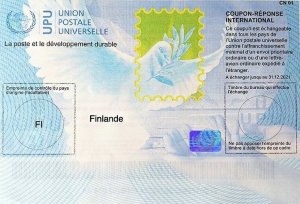 FINLAND - (IRC) INTERNATIONAL REPLY COUPON (exp.31.12.2021) (MINT), MNH