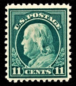 US 511 MNH VF 11 Cent Benjamin Franklin Light Green CV $17