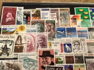 Iceland Island used  mixed stamps A12278