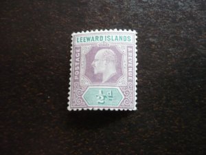 Stamps - Leeward Islands - Scott# 29 - Mint Hinged Part Set of 1 Stamp