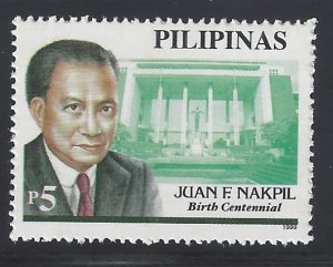 Philippines #2616 MNH CV$0.70 Juan Nakpli, Architecture