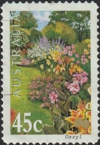 Australia #1825 2000 45c Gardens - Cannas USED-VF-NH.
