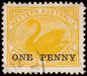 Western Australia Scott 103, Perf. 12.5  (1912) Used VF M