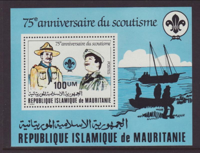 Mauritania 499 Boy Scouts Souvenir Sheet MNH VF