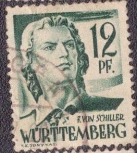 Germany -French Occupation Wurttemberg 1947 -  8n4 Used