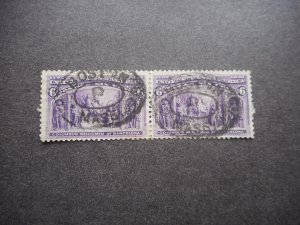 # 235 F-VF Used Pair....Boston Cancel