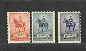 Australia Sc#152-154 M/NH/F-VF, Cv. $99