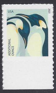 #4989 22c Penguins First Class Additional Ounce 2015 Mint NH