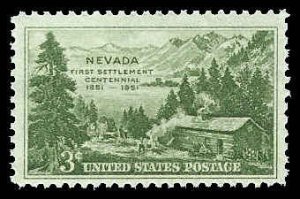 PCBstamps   US # 999 3c Nevada Centennial, MNH, (24)