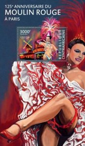 Centrafrique 2015 MNH. MOULIN ROUGE. Michel Code: 5303 / Bl.1275