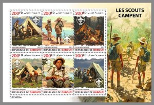 DJIBOUTI 2023 MNH Scouts Camping M/S #538a