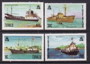 Tuvalu 77-80 Ships MNH VF