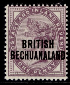 BRITISH BECHUANALAND QV SG33, 1d lilac, NH MINT.