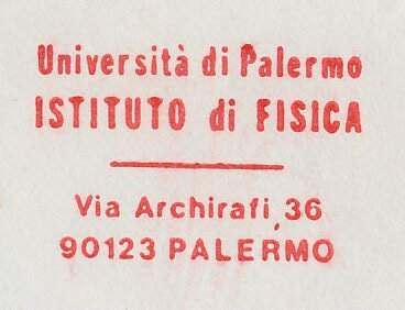 Meter top cut Italy 1987 Institute of Physics - University of Palermo