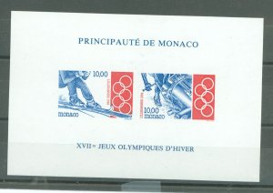 Monaco #1899 Mint (NH) Souvenir Sheet