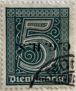 AlexStamps GERMANY #O1 VF Used