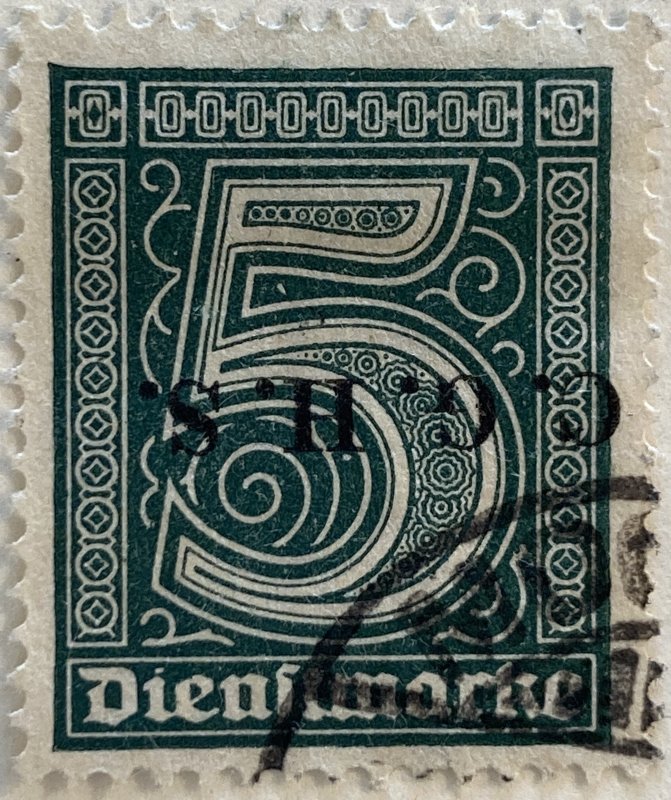 AlexStamps GERMANY #O1 VF Used
