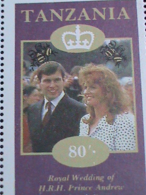 TANZANIA-ROYAL WEDDING -PRINCE ANDREW MNH S/S SHEET-VERY FINE