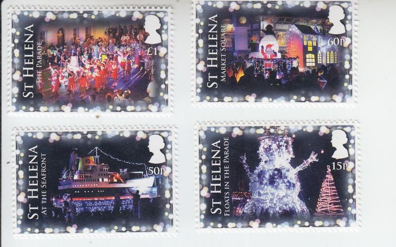 2018 St Helena Christmas - Festival of Lights (4) (Scott 1152-55) MNH