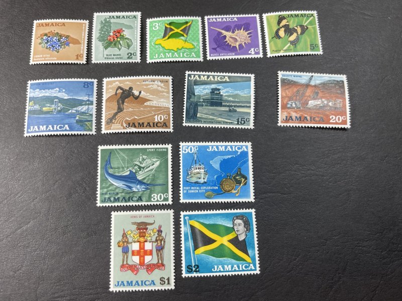 JAMAICA # 306-318-MINT/HINGED-----COMPLETE SET------1970