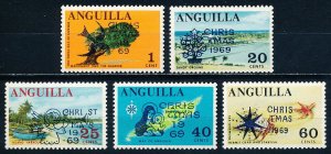 Anguilla #78-82  Set of 5 MNH