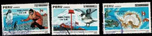 Peru #1105-7 used Antarctica cpl