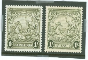 Barbados #200/200a var